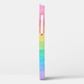 Coques Case-Mate iPhone Jolie Parties scintillant Arc-en-ciel rayures Moti (Verso / Gauche)
