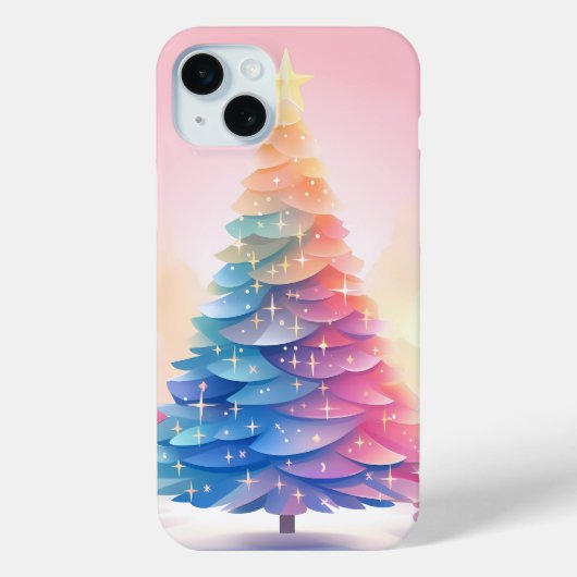 COQUES Case-Mate iPhone JOLIE PASTEL VACANCES NOËL ARBRE (Verso)