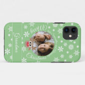 Coques Case-Mate iPhone Jolie photo Reindeer Blanc Script Turquoise (Dos (Horizontal))