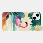 Coques Case-Mate iPhone jolie plage rose flamant (Verso (horizontal))