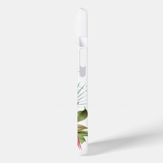 Coques Case-Mate iPhone Jolie plage rose flamingo ajouter nom (Verso / Gauche)