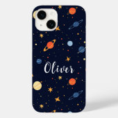 Coques Case-Mate iPhone Jolie planète spatiale Nom des enfants (Verso)