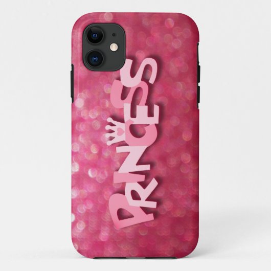 Coques Case-Mate iPhone Jolie Princesse Rose Pailletée Bokeh (Dos)