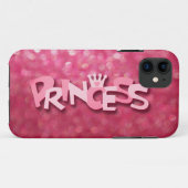 Coques Case-Mate iPhone Jolie Princesse Rose Pailletée Bokeh (Dos (Horizontal))