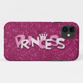 Coques Case-Mate iPhone Jolie Princesse Rose Pailletée Brillante (Dos (Horizontal))
