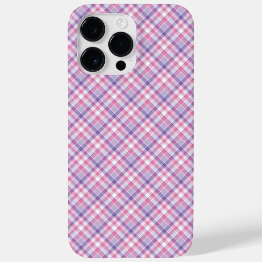 COQUES Case-Mate iPhone JOLIE ROSE ET PURPLE PLAID (Verso)