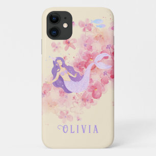 Case-Mate iPhone Case Jolie Sirène Violette Sous la mer pour Filles
