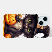 Coques Case-Mate iPhone Jolie sorcière de chat Halloween sur la saison d'a (Verso (horizontal))