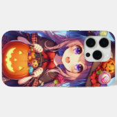 Coques Case-Mate iPhone Jolie Sorcière d'Halloween Anime (Verso (horizontal))