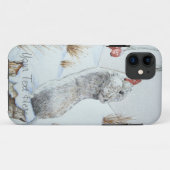 Coques Case-Mate iPhone jolie souris de champ neige d'hiver (Dos (Horizontal))