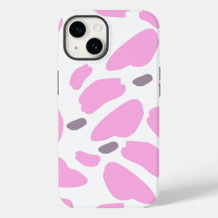 Coque Pour iPhone 14 Jolie vache rose Motif d'impression
