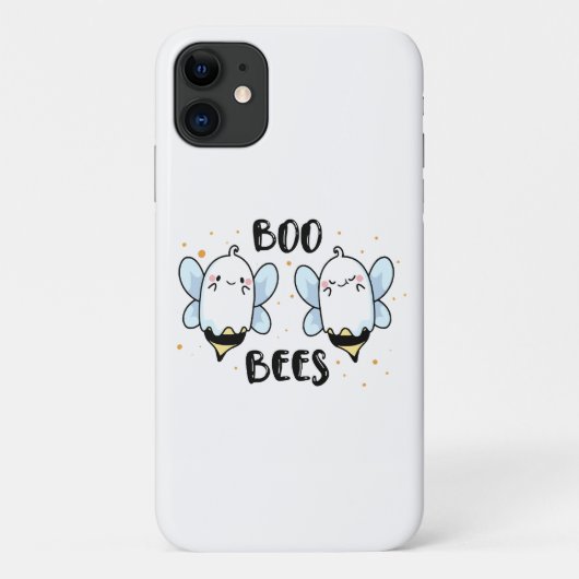 Coques Case-Mate iPhone Jolies abeilles fantômes - Halloween drôle sur fon (Dos)