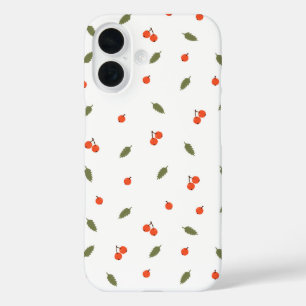 Coques iPhone 16 Jolies Baies d'Automne Botanique Minimaliste