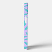 Coques Case-Mate iPhone Jolies branches - turquoise et violet ado (Verso / Droite)