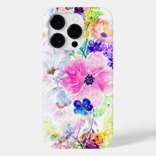 Coque Pour iPhone 14 Pro Jolies Fleurs Boho Floral Aquarelle Design