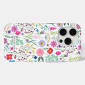 Coques Case-Mate iPhone Jolies fleurs d'aquarelle botanique (Verso (horizontal))