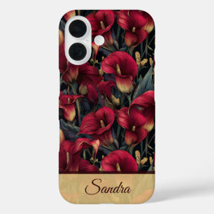 Coques iPhone 16 Jolies Fleurs de Surprise d'Anniversaire Calla Lys