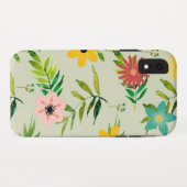 Coques Case-Mate iPhone Jolies fleurs et Feuilles mixtes (Dos (Horizontal))