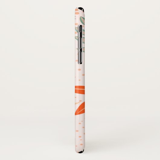 Coques Case-Mate iPhone Jolies fleurs et points (Dos/Gauche)