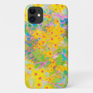 Case-Mate iPhone Case Jolies fleurs jaunes et rouges avec turquoise