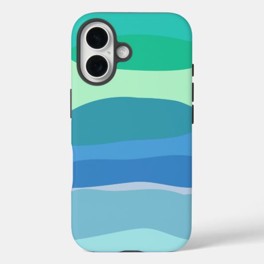 Coques Case-Mate iPhone Jolies formes géométriques Abstraites en bleu et v (Verso)