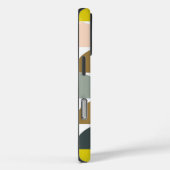 Coques Case-Mate iPhone Jolies formes géométriques rose jaune personnalisé (Verso / Droite)