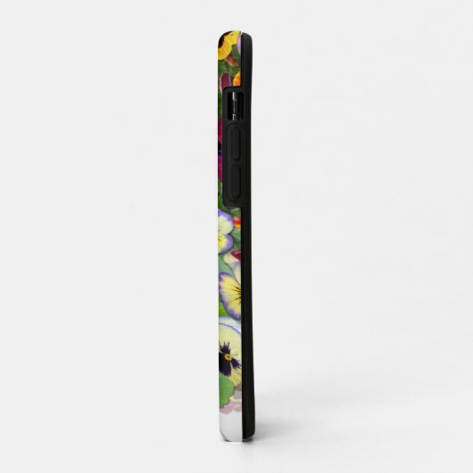 Coques Case-Mate iPhone Jolies Pansies (Dos/Gauche)