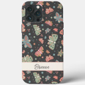 Coques Case-Mate iPhone Jolies papillons Nom personnalisé Inspiritisme (Verso)