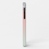 Coques Case-Mate iPhone Jolies Parties scintillant Ombré Faux Argent (Dos/Gauche)