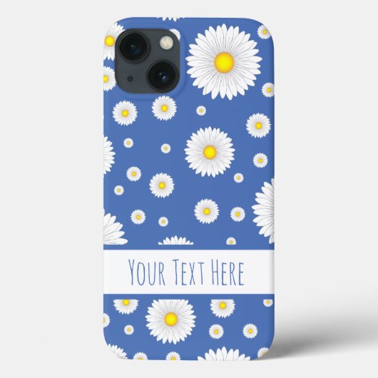 Coques Case-Mate iPhone Jolies petites marguerites en bleu (Verso)