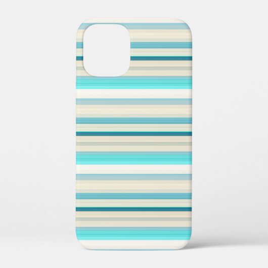Coques Case-Mate iPhone Jolies rayures aqua blanc (Verso)