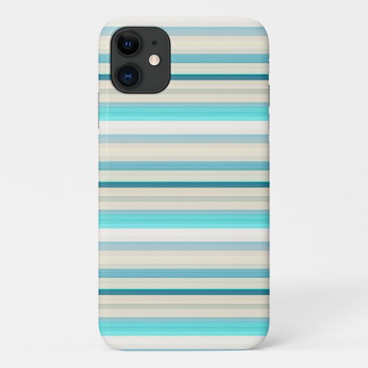 Coques Case-Mate iPhone Jolies rayures aqua blanc (Dos)