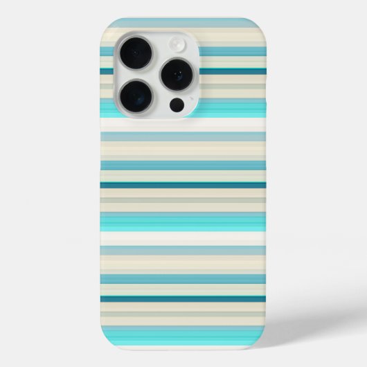 Coques Case-Mate iPhone Jolies rayures aqua blanc (Verso)