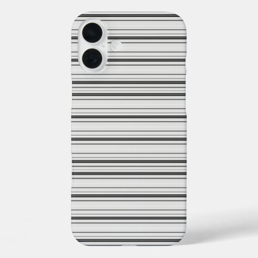 Coques Case-Mate iPhone Jolies rayures blanches grises (Verso)