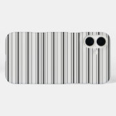 Coques Case-Mate iPhone Jolies rayures blanches grises (Verso (horizontal))