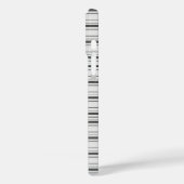 Coques Case-Mate iPhone Jolies rayures blanches grises (Verso / Gauche)