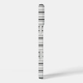 Coques Case-Mate iPhone Jolies rayures blanches grises (Verso / Droite)