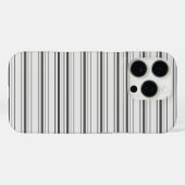 Coques Case-Mate iPhone Jolies rayures blanches grises (Verso (horizontal))
