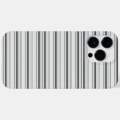 Coques Case-Mate iPhone Jolies rayures blanches grises (Verso (horizontal))