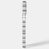 Coques Case-Mate iPhone Jolies rayures blanches grises (Verso / Droite)