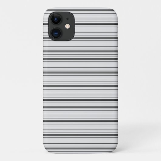Coques Case-Mate iPhone Jolies rayures blanches grises (Dos)