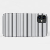 Coques Case-Mate iPhone Jolies rayures blanches grises (Dos (Horizontal))