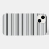 Coques Case-Mate iPhone Jolies rayures blanches grises (Verso (horizontal))