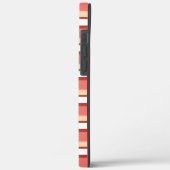 Coques Case-Mate iPhone Jolies rayures blanches roses (Verso / Gauche)