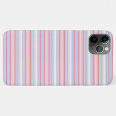 Coques Case-Mate iPhone Jolies rayures blanches roses (Dos (Horizontal))