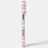 Coques Case-Mate iPhone Jolies rayures blanches roses  (Verso / Droite)
