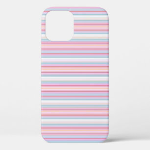 Case-Mate iPhone Case Jolies rayures blanches roses