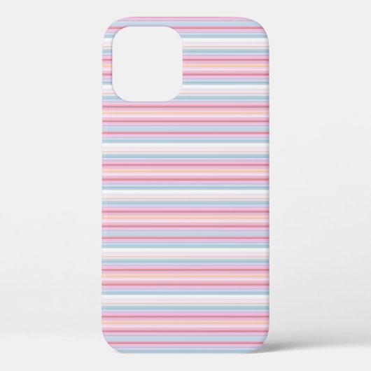 Coques Case-Mate iPhone Jolies rayures blanches roses (Verso)