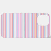 Coques Case-Mate iPhone Jolies rayures blanches roses (Retour (horizontal))