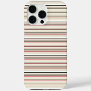 Coques iPhone 16 Pro Max Jolies rayures blanches rouges vintage